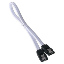 White Female to Female SATA 3.0 Cable